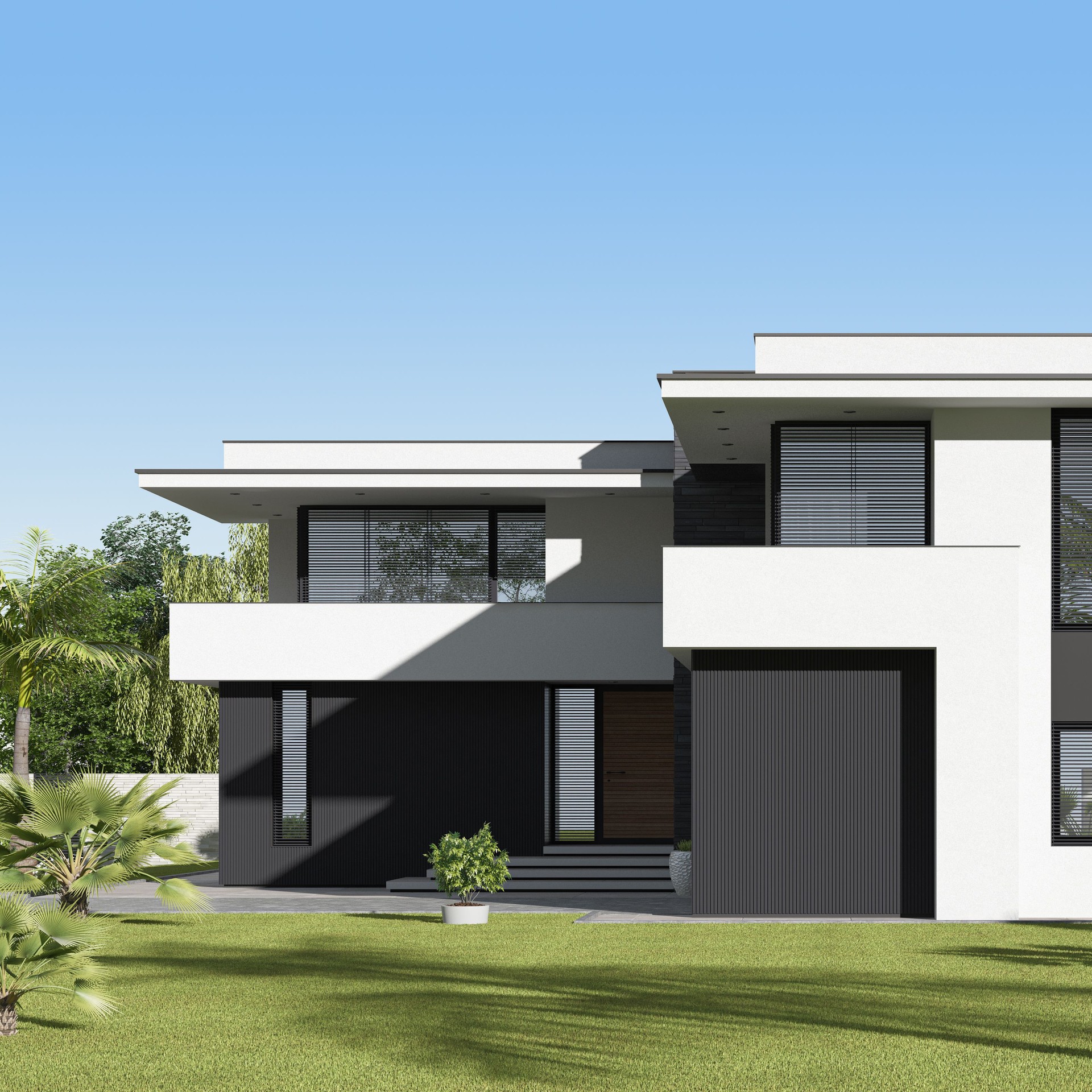 Modern Luxurious Villa with garden.